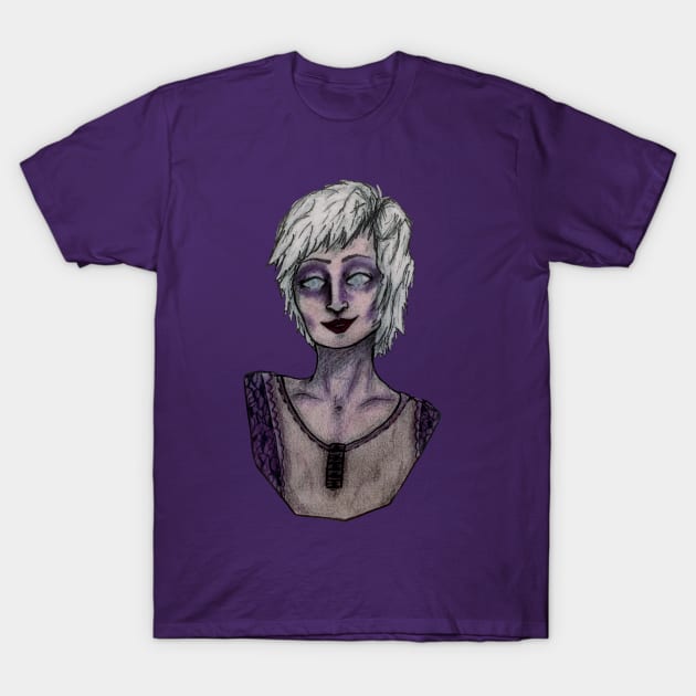 The Blind Woman T-Shirt by SoggyCheeseFry